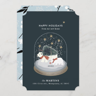 Ours polaires Globe des neiges Faire-part de démén