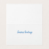 Ours polaires & petits mignons pliants carte de no (Inside Unfolded)