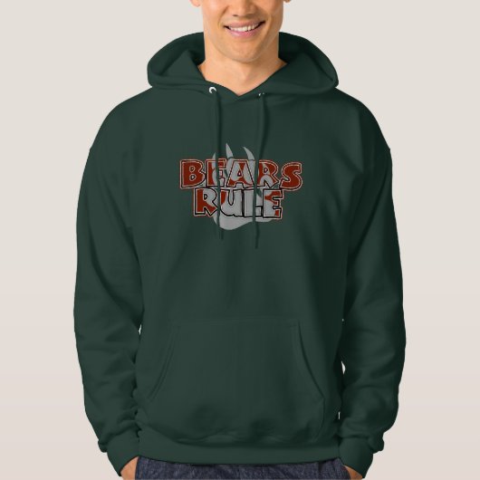 Ours Règle Brown sur Paw Argent - CHAUD ! SWEAT -  (Devant)