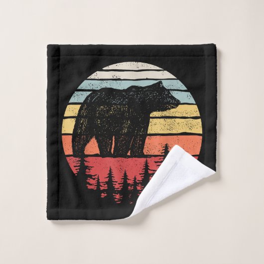 Ours Retro vintage (Gant de toilette)