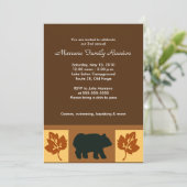 OURS Rustic Lodge style 5x7 Invitation de fête (Debout devant)