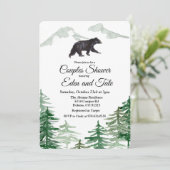 Ours Rustique Couples Douche Invitation (Debout devant)