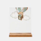 Ours Teddy, Ballotte à air chaud vert, Bar Momosa (Recto)