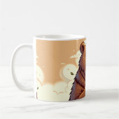 Ours tenant une tasse de café (Gauche)