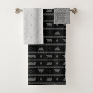 Ours tribal Noir et gris