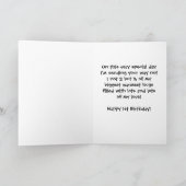 ours triplés sur la carte cake d'anniversaire (Intérieur)