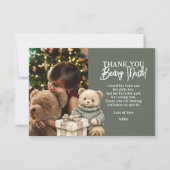 Ours vert merci Beary Noël (Devant)