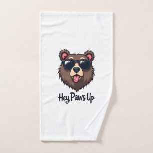 Ours vintage Hey Paws Up avec des lunettes de sole