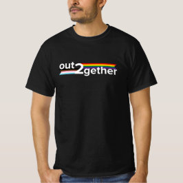 Out2together T-shirt donkere kleuren