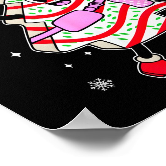 Out Here Looking Like A Snack Christmas Tree Cake Poster (Hoek)