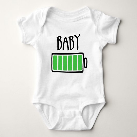 Out of Batteries – Baby Romper (Voorkant)