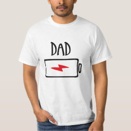 Out of Batteries – Dad T-shirt
