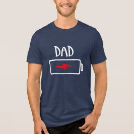 Out of Batteries – Dad Tri-Blend Shirt