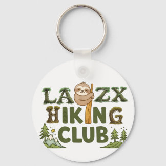 Out Of Breath Hiking Society Funny Sloth Hiker Sleutelhanger