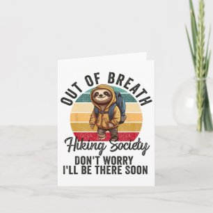 Out of Breath Hiking Society voor Mannen Vrouwen H Kaart