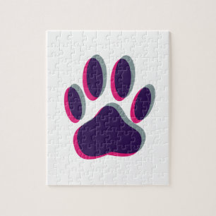 Out-of-Focus Dog Paw-afdrukken Legpuzzel
