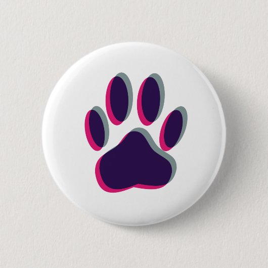Out-of-Focus Dog Paw-afdrukken Ronde Button 5,7 Cm (Voorkant)