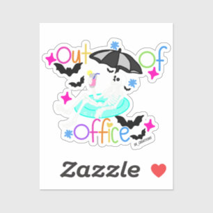 Out Of Office Ontspannend Skelet Sticker
