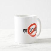 Out Of Service | Bold Graphic Classic Coffee Mug (Devant droit)