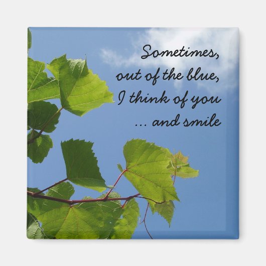 Out of the blue magneet (Voorkant)