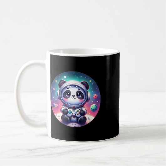 Out Of This World Gamer Panda Bear Astronaut Gamin Koffiemok (Links)