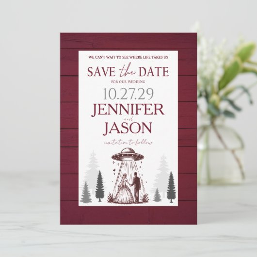 Out of this World Save The Date (Staand voorkant)