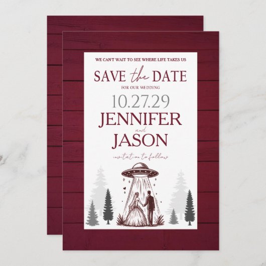 Out of this World Save The Date (Voorkant / Achterkant)