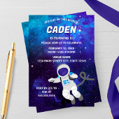 Out of This World Space Birthday Invitation