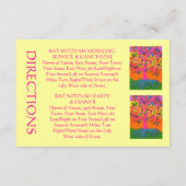 'Out-of-Town Guest DIRECTIONS'-kaart (kleine rec.) Informatiekaartje (Achterkant)