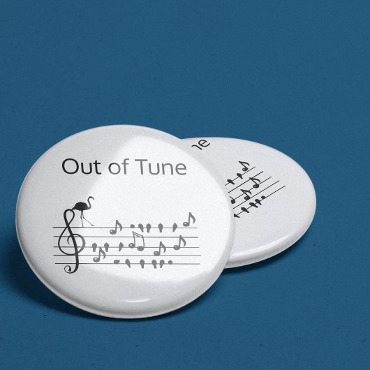 Out of Tune Flamingo bij zangvogels Button Flesopener