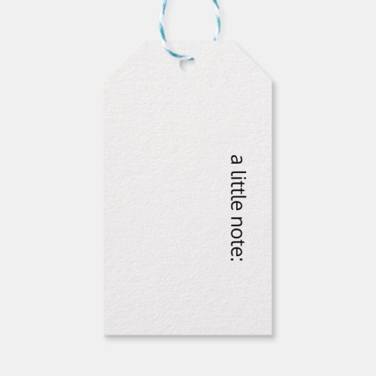 Out of Tune Flamingo bij zangvogels Cadeaulabel (Achterkant)