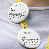 Out of Tune, toucan aanpasbaar Ronde Button 5,7 Cm