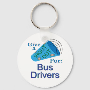 Out-out voor busdrivers sleutelhanger