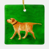 Out Walking the Dog Keramisch Ornament (Voorkant)