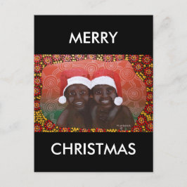 Outback Jongens Vrolijk Kerstfeest Feestdagenkaart