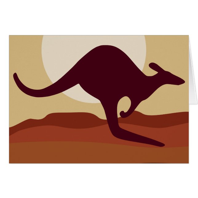 Outback kangaroo (Voorkant Horizontaal)