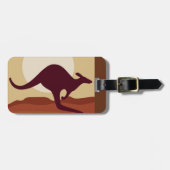 Outback kangaroo bagagelabel (Voorkant horizontaal)
