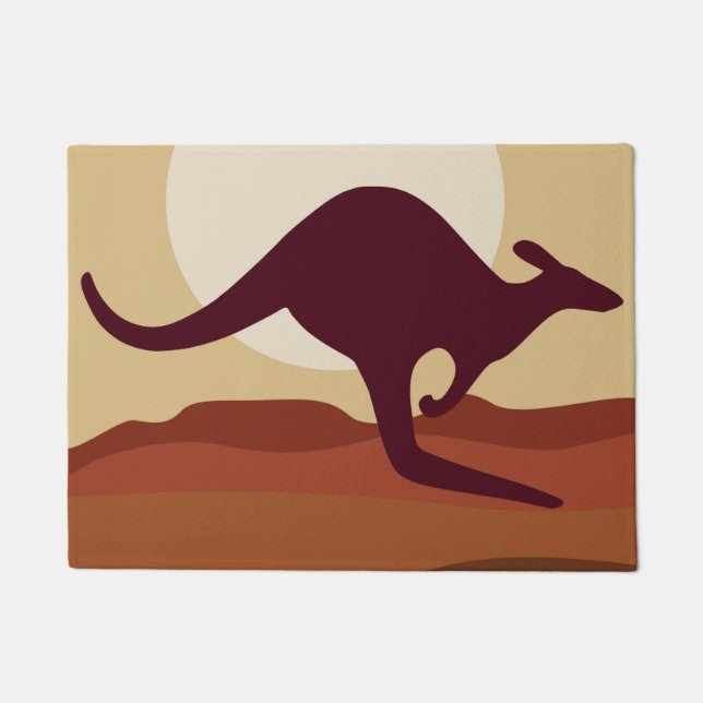 Outback kangaroo deurmat (Voorkant)