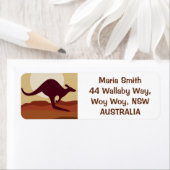 Outback kangaroo etiket (Insitu)