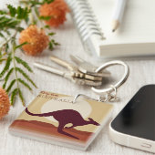 Outback kangaroo sleutelhanger (Voorkant Rechts)