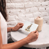 Outback Wanderer: Waterverf Kangaroo Briefkaart