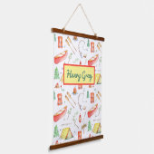 Outdoor Adventure Waterverf Hangend Wandkleed (Gebogen)