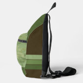 Outdoor Avonturier Groen & Bruin Wandelen Crossbod Sling Bag (Rechts)