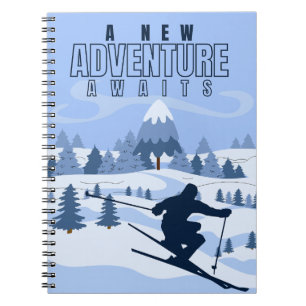 Outdoor Avontuur snowboarden Winter Notitieboek