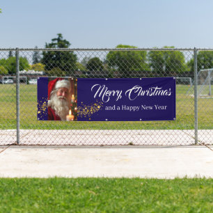 Outdoor Banner Santa Vrolijk Kerstfeest