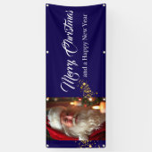Outdoor Banner Santa Vrolijk Kerstfeest (Verticaal)