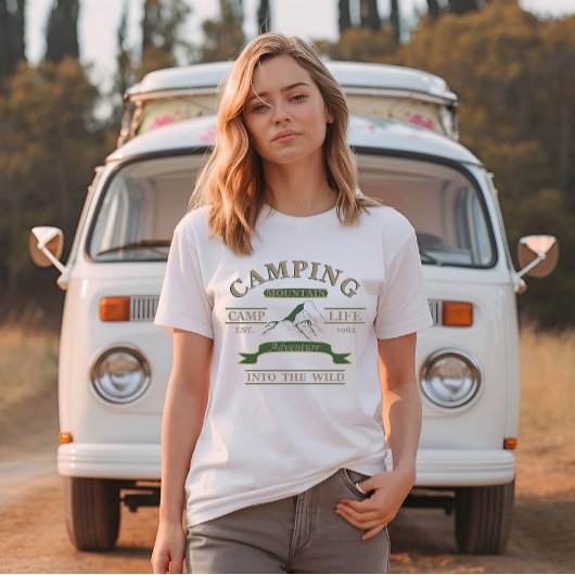 Outdoor camping camper leven t-shirt