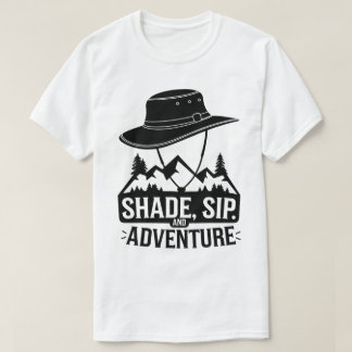 Outdoor Camping Pet Mountains Adventure Art T-shirt