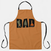 Outdoor camping vader blij camper schort (Voorkant)