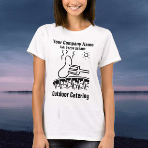 Outdoor Catering Illustratie om te personaliseren T-shirt